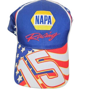 NAPA Racing Hat Cap #15 Michael Waltrip Red/White/Blue Adjustable Cap‎